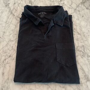 Todd Snyder Black Men’s Polo Shirt - Made in the USA - Ms XXL